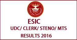 ESIC, ESIC MTS Result