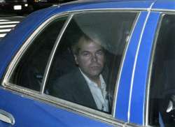 FILE: John Hinckley Jr arrives at US District Court in Washington (Nov 18, 2003)