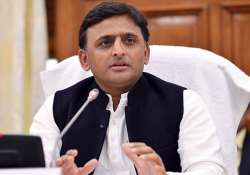 File pic of UP CM Akhilesh Yadav addressing media in Lucknow.