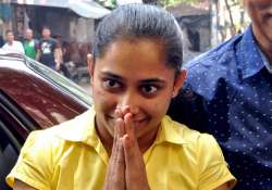 Gymnast Dipa Karmakar during a felicitation programme in Kolkata.