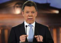 File pic of Colombian President Juan Manuel Santos