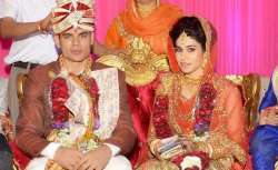 Kabaddi player Rohit Chillar with wife Lalita