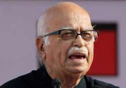 File pic of LK Advani speaking at an event.