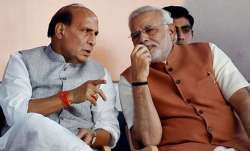 Rajnath Singh with PM Modi