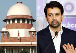 File photo - Supreme Court of India and BCCI president Anurag Thakur 