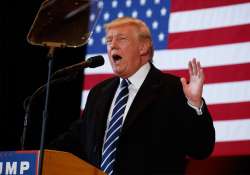 Donald Trump speaks during a campaign rally in Cedar Rapids.