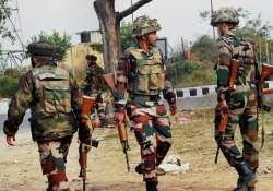 Jawans take position during and encounter in Nagrota