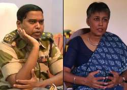 Bastar IG Kalluri and Delhi University professor Nandini Sundar 