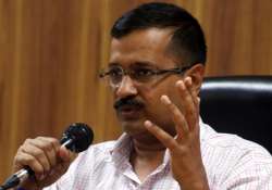 File pic of Delhi CM addressing media in New Delhi 