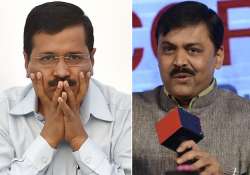 File pic - Arvind Kejriwal and GVL Narasimha Rao