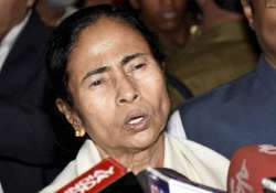 Mamata Banerjee talks to media at the Patna airport on Tuesday