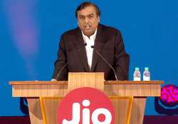 File pic - Mukesh Ambani speaks at the launch of Reliance Jio 