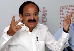 File pic - Union Minister Venkaiah Naidu speaks to media in New Delhi