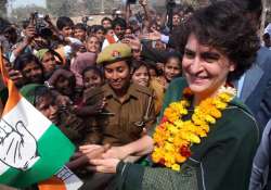 File pic - Congress leader Priyanka Gandhi during a campaign 