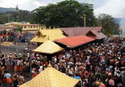 File pic - Devotees gather at Sabarimala temple to offer prayer