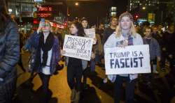 Thousands of protestors chant anti-Trump slogans across US