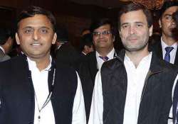 File pic of Akhilesh Yadav and Rahul Gandhi 