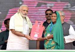 File pic - PM Modi distributes LPG connections under PMUY