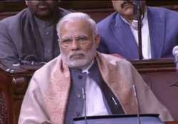 PM Narendra Modi attends Rajya Sabha proceedings on Thursday 