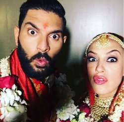 Watch: Newlyweds Yuvraj Singh-Hazel Keech doing bhangra at Goa airport