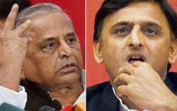 Akhilesh and Mulayam faction stake claim at party symbol