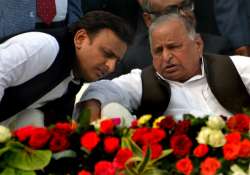 File pic - Akhilesh Yadav and Mulayam Singh Yadav