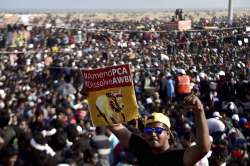 Youngstres and students during a protest to lift ban on Jallikattu