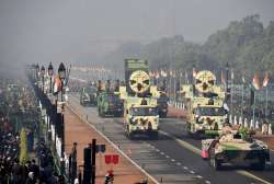 Army's mechanised columns during the full dress rehearsal for the R-Day parade