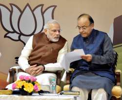 Prime Minister Narendra Modi with Finance Minister Arun Jaitley 