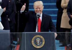 President Donald Trump speaks after oath ceremony 