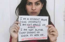 Gurmehar Kaur's campaign has gone viral on social media