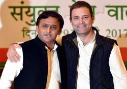 File pic - Akhilesh Yadav and Rahul Gandhi 