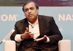 Mukesh Ambani addresses during the NASSCOM India leadership forum 2017 in Mumbai