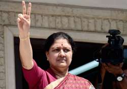 File pic of Tamil Nadu CM-designate Sasikala 