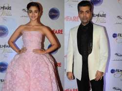 Alia Bhatt and Karan Johar