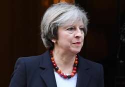 File pic of British Prime Minister Theresa May