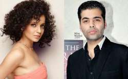 Kangana Ranaut and Karan Johar