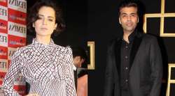 Kangana Ranaut and Karan Johar