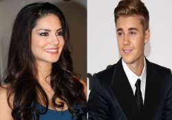 Sunny Leone and Justin Bieber