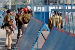 Security deployment around the Indian Air Force base in Pathankot on Tuesday