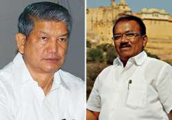 Harish Rawat and Laxmikant Parsekar