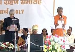 Trivendra Singh Rawat sworn in as CM of Uttarakhand 