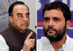 Subramanian Swamy and Rahul Gandhi