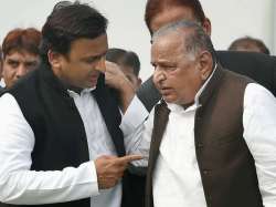 File pic of Akhilesh Yadav and Mulayam Singh Yadav