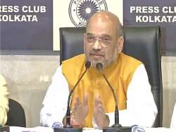 Amit Shah addresses media in Kolkata 