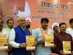 BJP, Manifesto, Municipal, MCD Polls, Meals