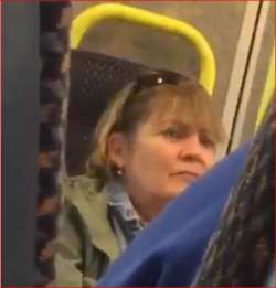 Woman hurls abuse at train passengers in Ireland