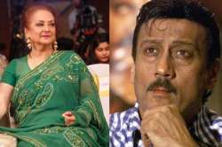 Saira Banu and Jackie Shroff 