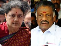 File pic of VK Sasikala and O Panneerselvam