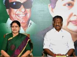 File pic of VK Sasikala and OPS